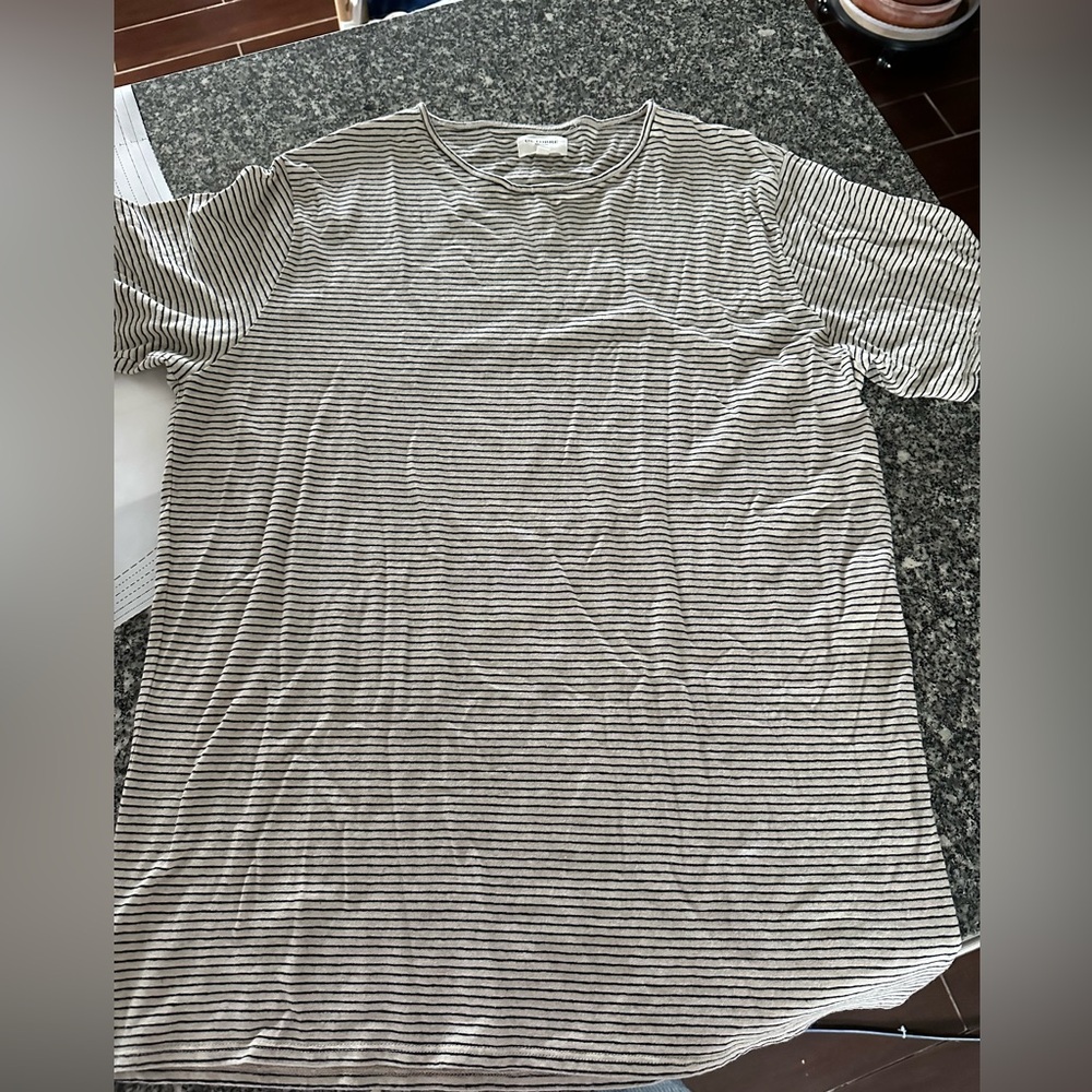 October Editions (Sézane) men’s linen cotton tee, XL